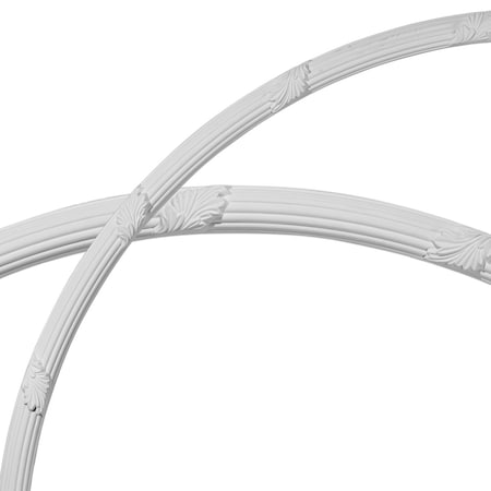 Ekena Millwork 57 1/4"OD x 53 3/4"ID x 1 3/4"W x 1 1/4"P Seville Bead & Barrel Ceiling Ring 1/4 of complete circle CR57SE